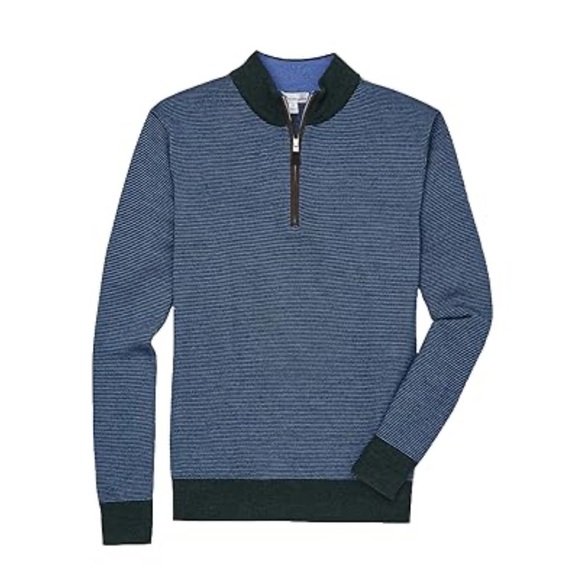 Peter Millar merino wool blue quarterzip small - Picture 1 of 8